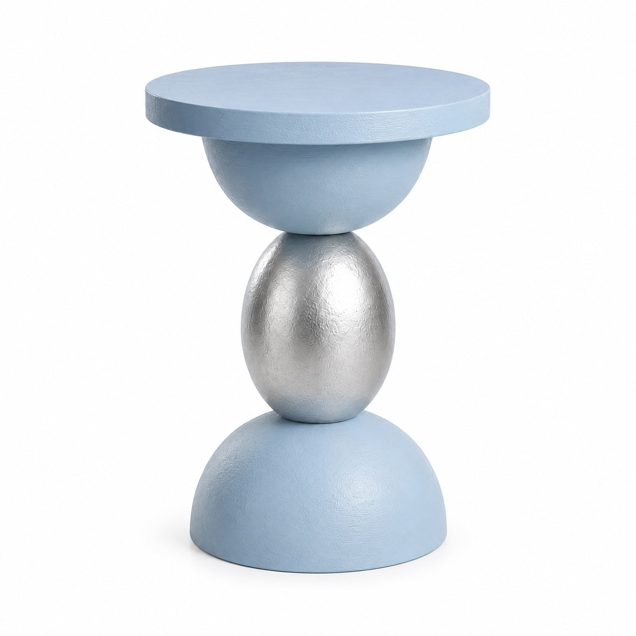 Exklusiver Beistelltisch - Hellblau Silber - Emporio Conti