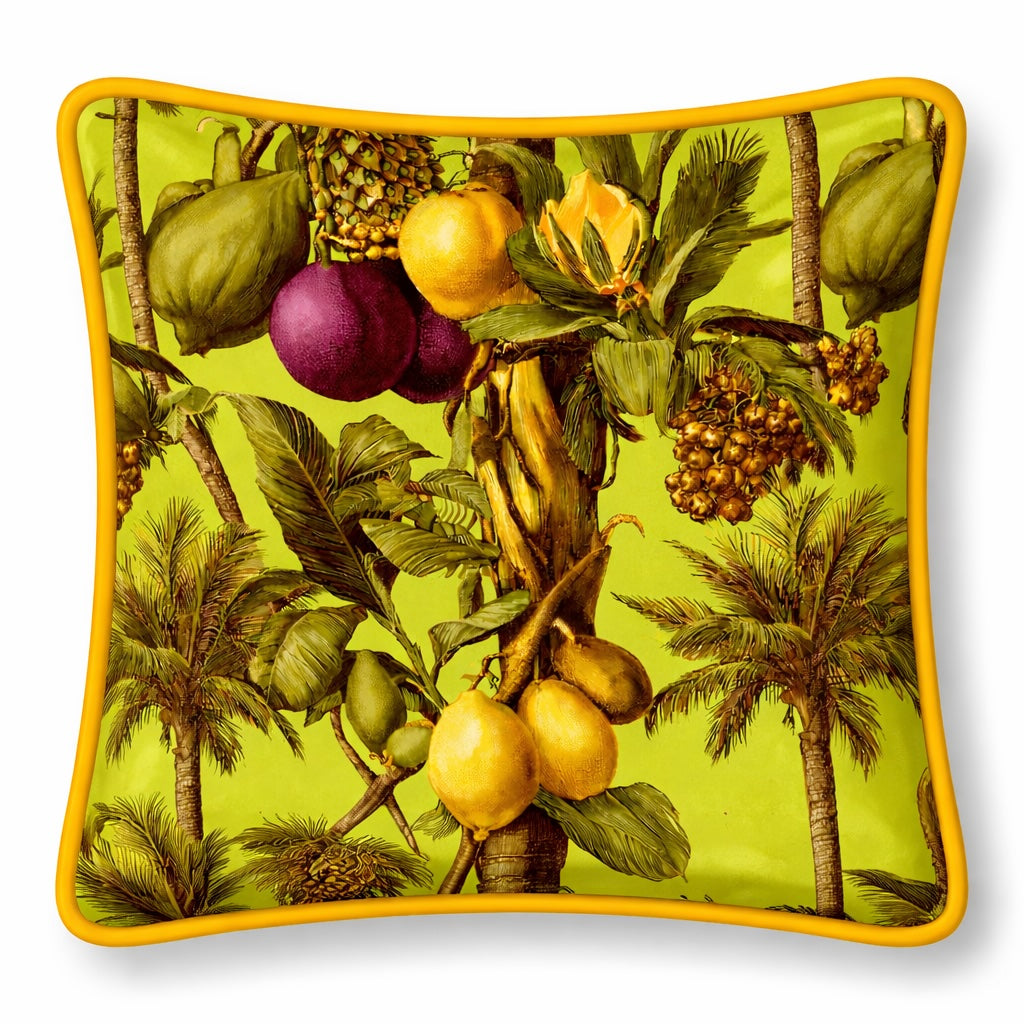 Dekokissen Früchte Samt mit Keder 45 × 45 cm – Emporio Conti