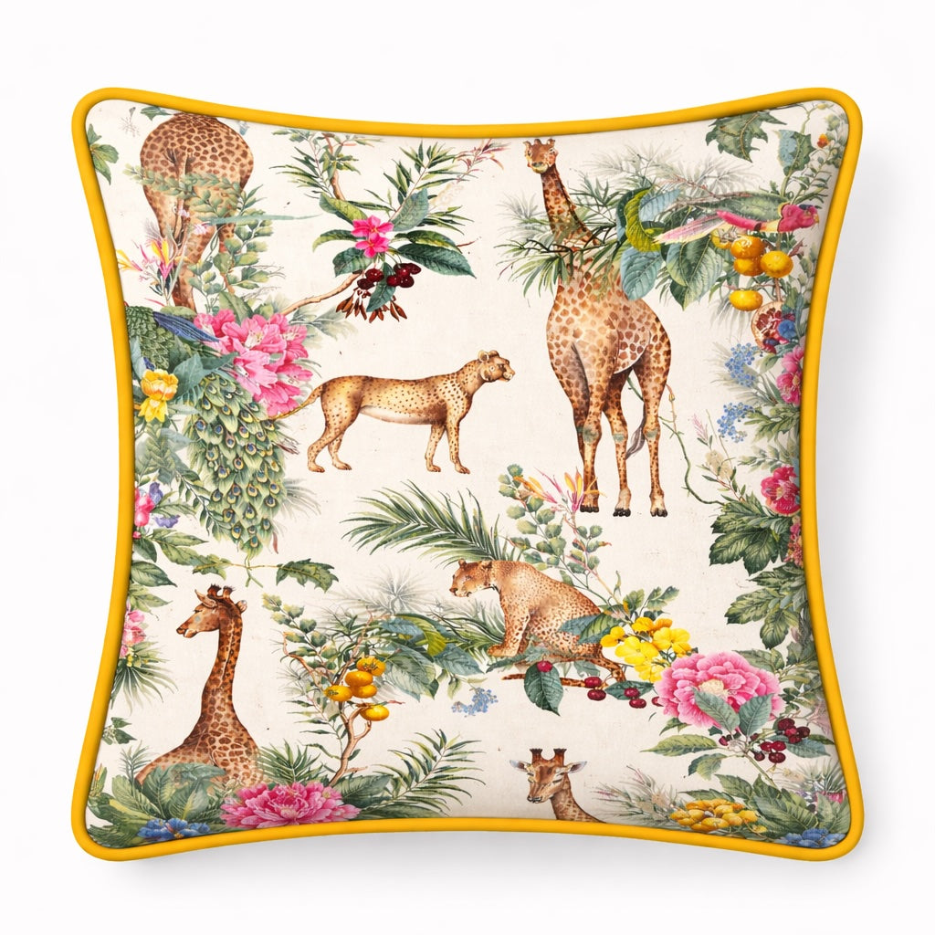 Dekokissen Safari Giraffe 45 × 45 cm – Emporio Conti