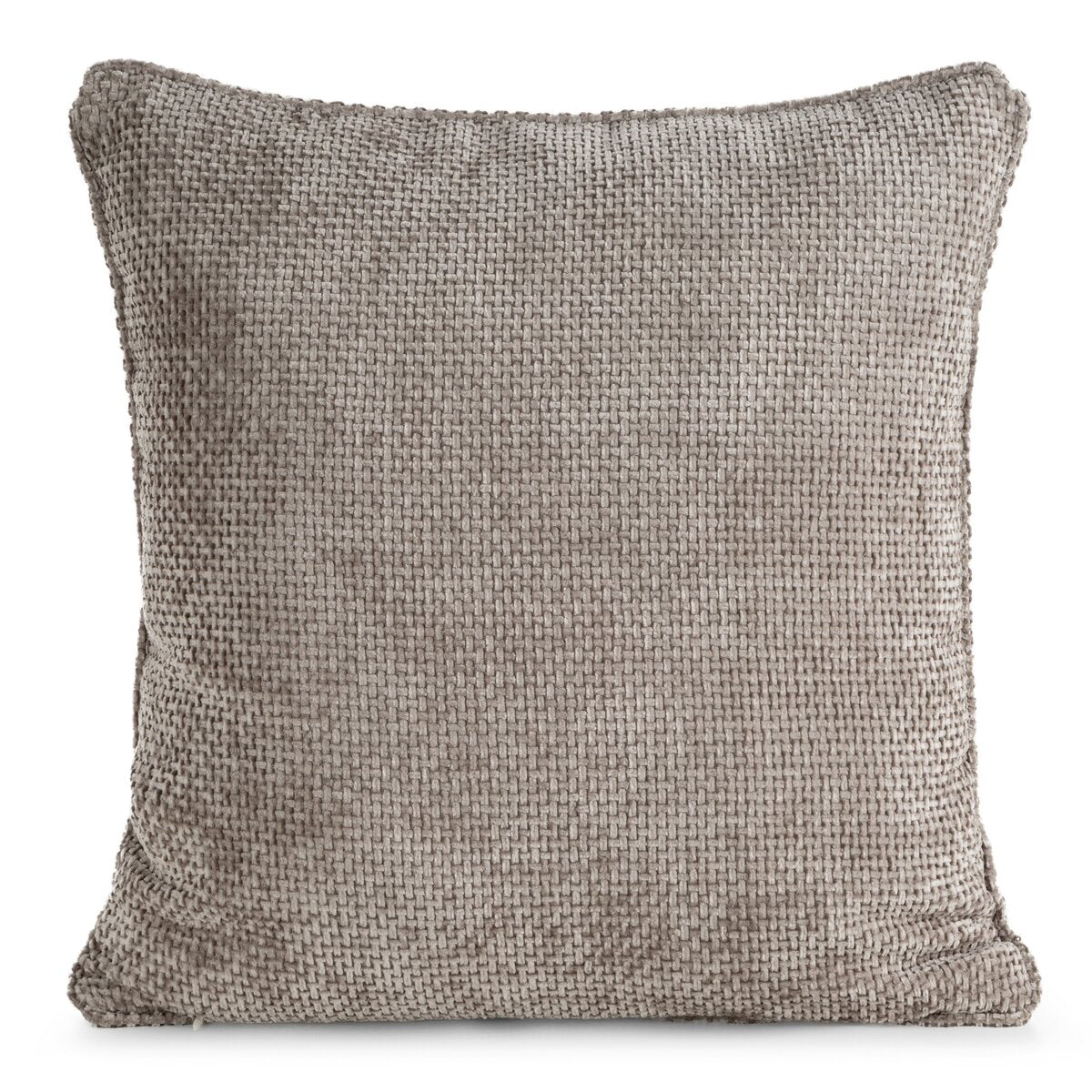 Exklusives Struktur-Dekokissen in Taupe | Timeless Luxury Collection 45x45 cm