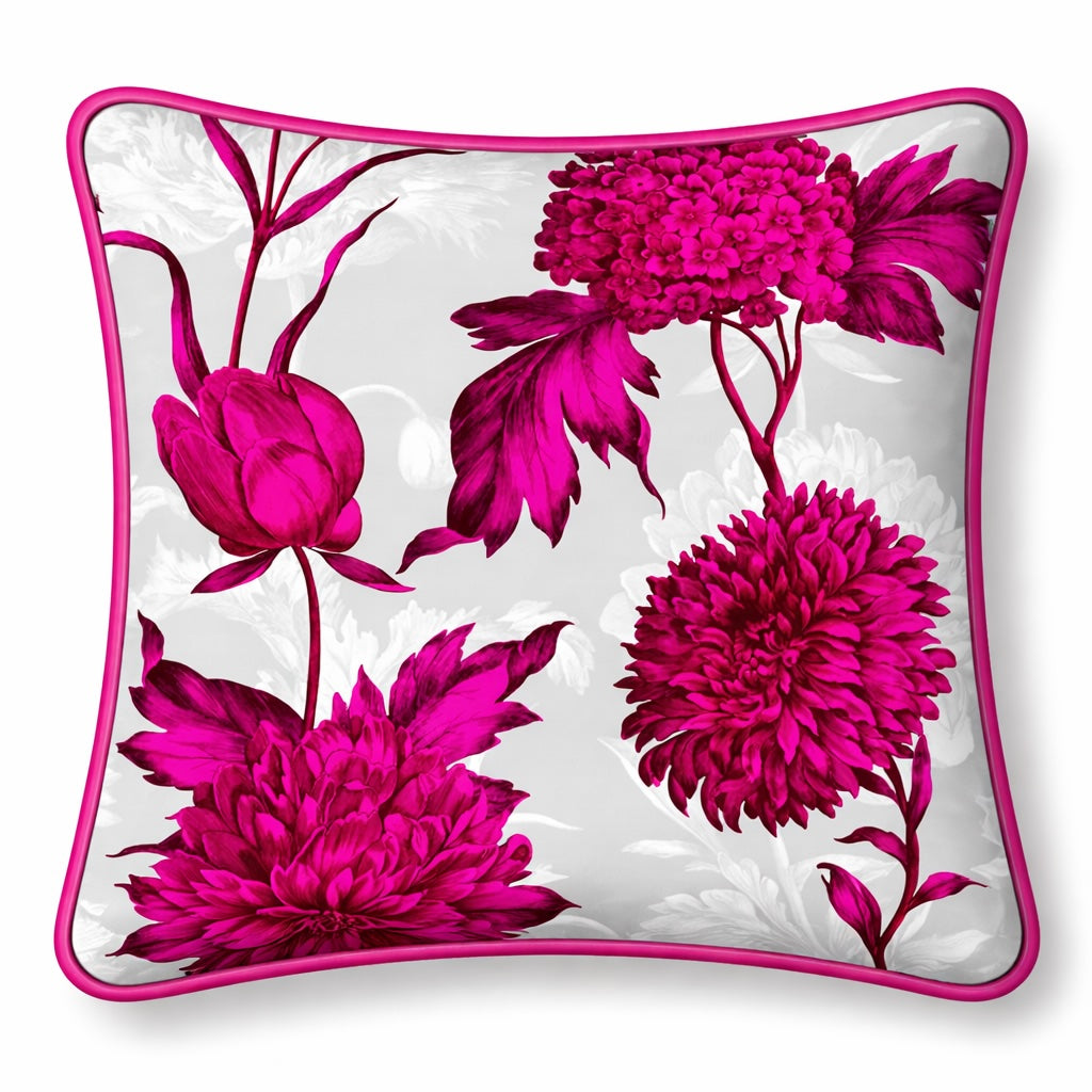 Dekokissen Samt Blumen 45 × 45 cm – Emporio Conti