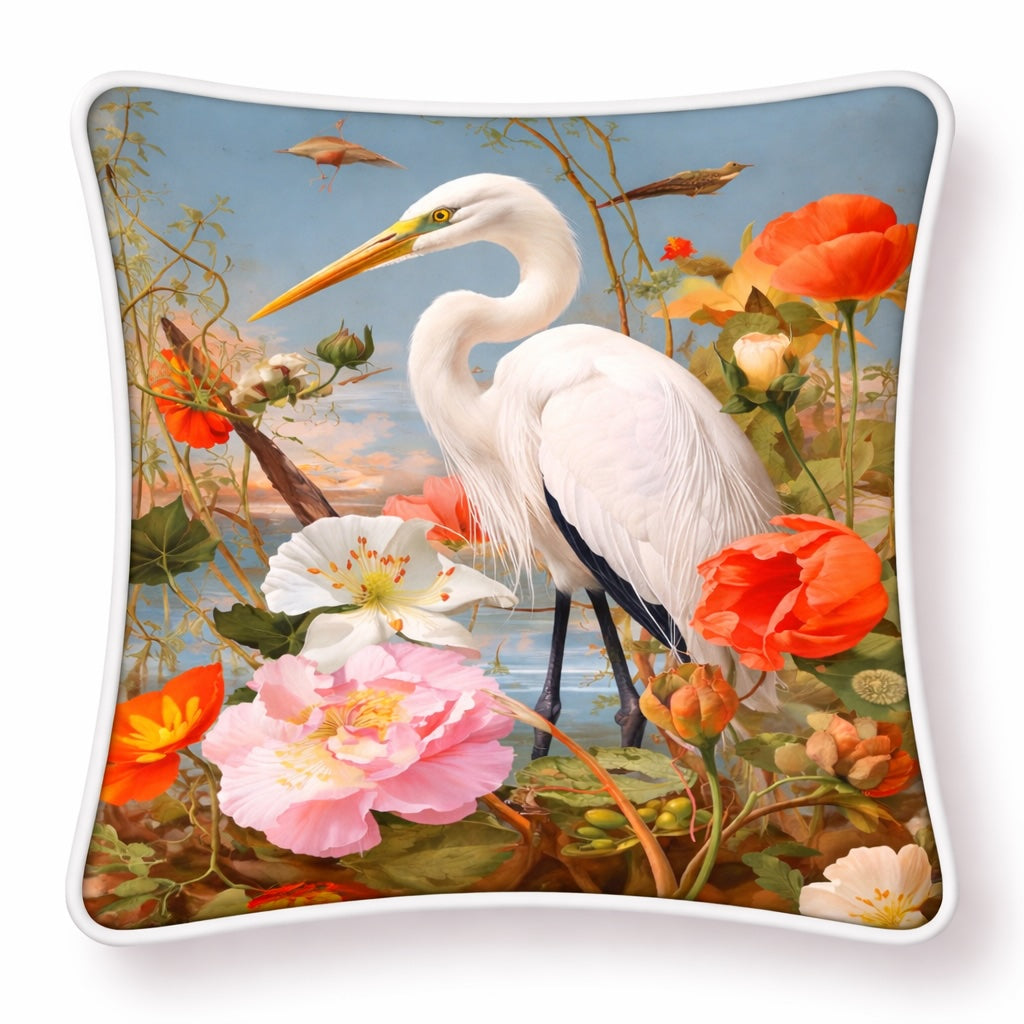 Samt Kissen Blumen - Tiermotiv 45 × 45 cm – Emporio Conti