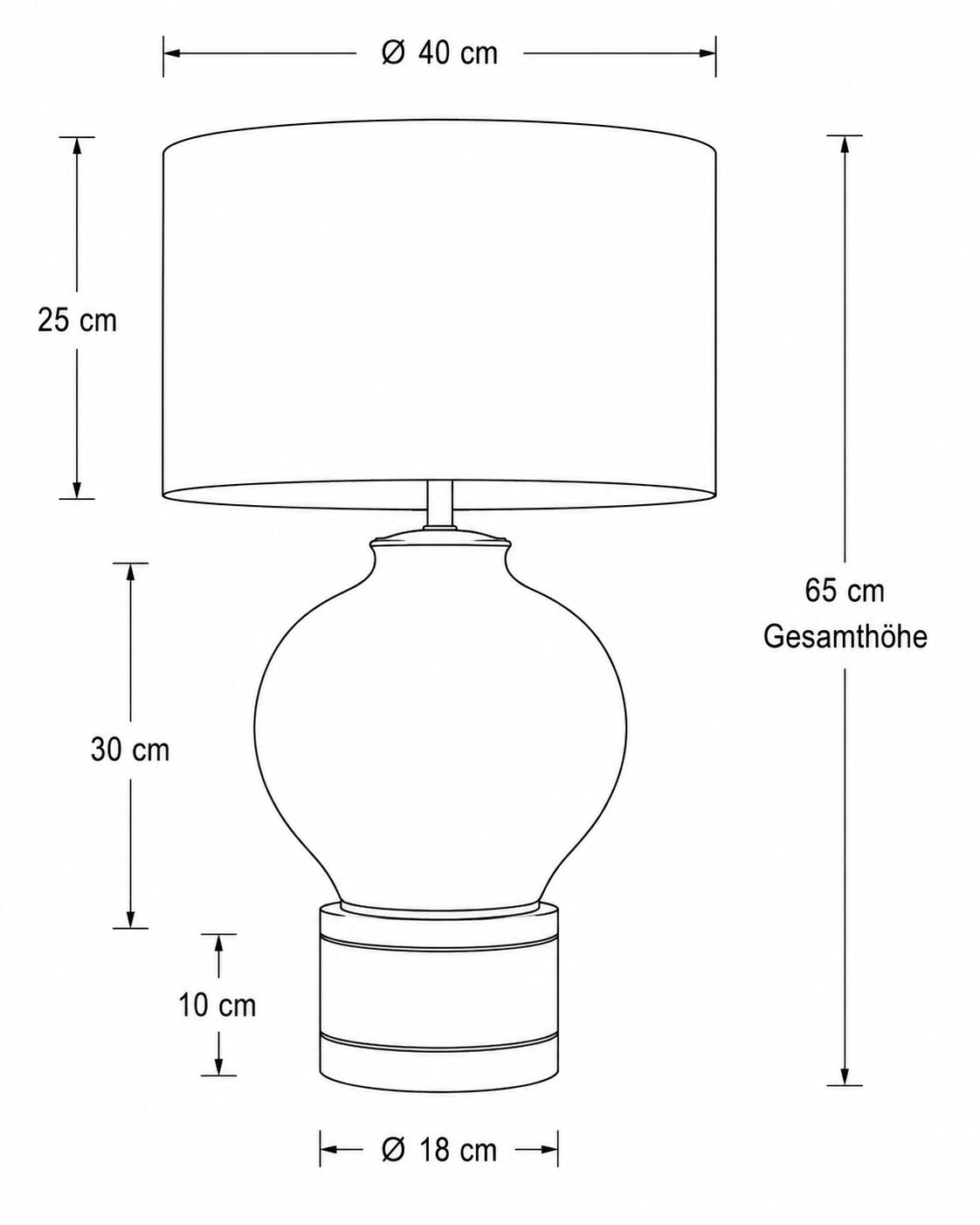 Exklusive Tischlampe - Emporio Conti